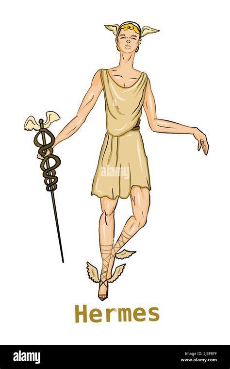 gott hermes illustration|1,250 Hermes Greek God Stock Photos & High.